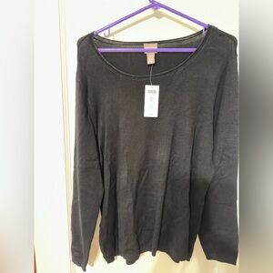 Chico’s Black Long Sleeve Women's Top